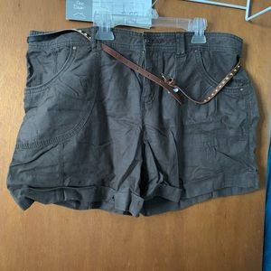 Dark green shorts